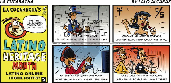 La Cucaracha on Sunday October 6, 2019 Comic Strip