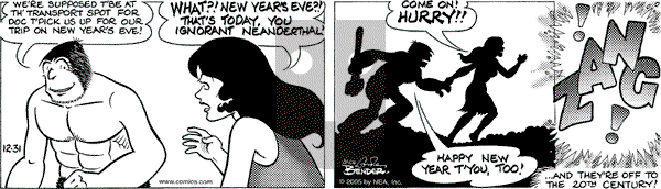 Alley Oop on Saturday December 31, 2005 Comic Strip