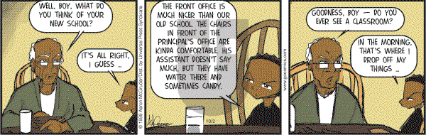 The Boondocks on Monday October 2, 2006 Comic Strip