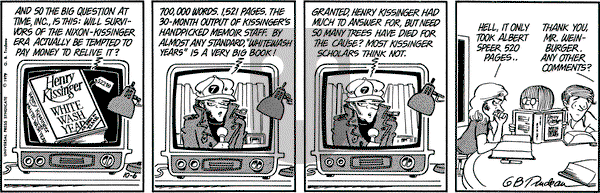 Doonesbury on Saturday October 6, 1979 Comic Strip
