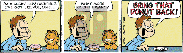 Garfield on Saturday June 30, 2007 Comic Strip