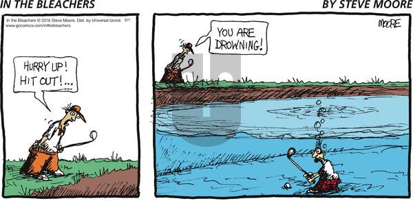 In the Bleachers on Sunday May 1, 2016 Comic Strip