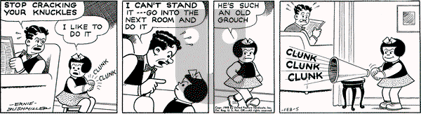 Nancy on Thursday February 5, 1948 Comic Strip