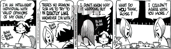 Rose is Rose on Tuesday May 18, 1999 Comic Strip