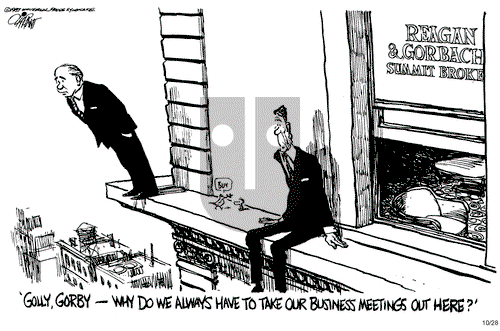 Pat Oliphant on Wednesday October 28, 1987 Comic Strip