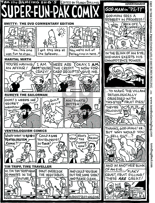 Tom the Dancing Bug on Saturday April 27, 2002 Comic Strip