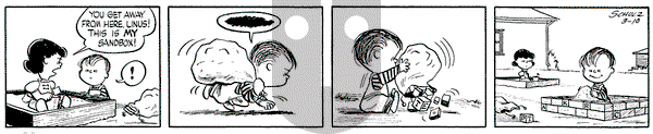 Peanuts on Wednesday March 10, 1954 Comic Strip