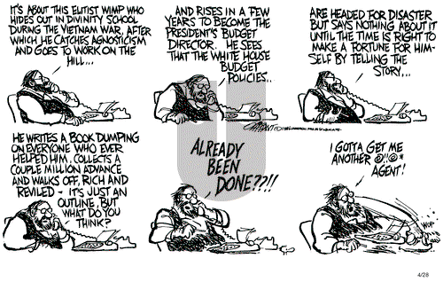 Pat Oliphant on Monday April 28, 1986 Comic Strip