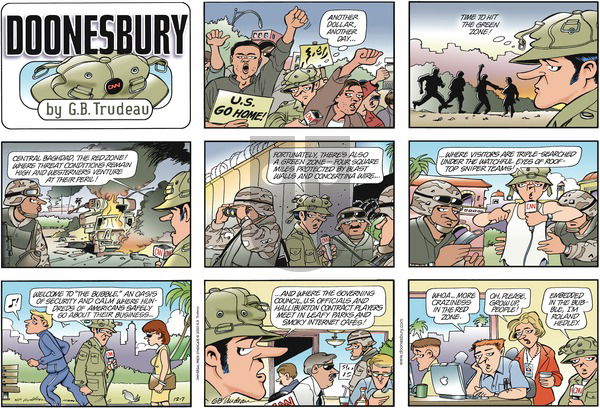 Doonesbury on Sunday December 7, 2003 Comic Strip