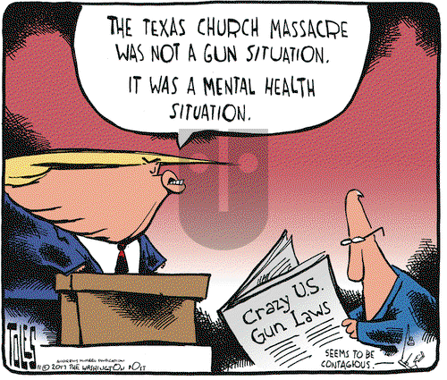 Tom Toles on Tuesday November 7, 2017 Comic Strip