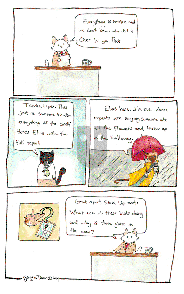 Breaking Cat News - Monday October 20, 2014 Comic Strip