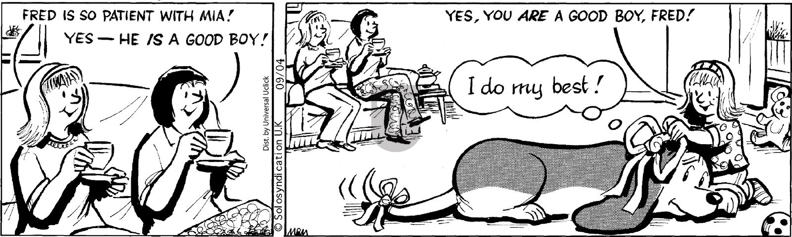 Fred Basset on Thursday September 4, 2014 Comic Strip