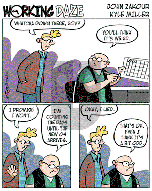 Working Daze on Wednesday June 1, 2005 Comic Strip
