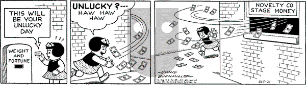 Nancy Classics on Wednesday October 21, 2015 Comic Strip