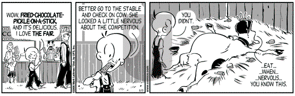 Cow and Boy Classics on Tuesday August 15, 2006 Comic Strip