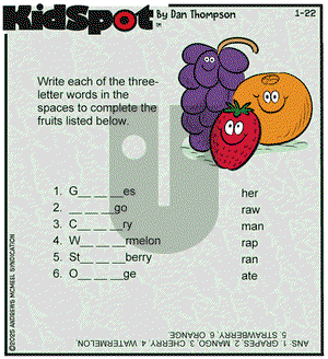 KidSpot on Wednesday January 22, 2025 Comic Strip