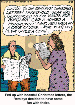 Close to Home on Tuesday December 8, 2009 Comic Strip
