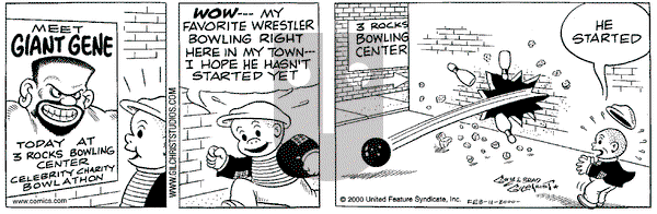 Nancy on Friday February 11, 2000 Comic Strip