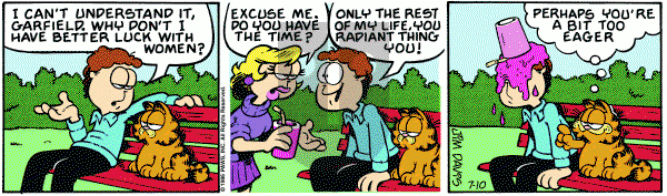 Garfield on Thursday July 10, 1986 Comic Strip