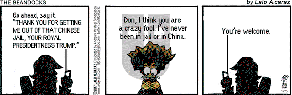 La Cucaracha on Tuesday December 5, 2017 Comic Strip