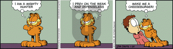 Garfield on Saturday January 25, 2014 Comic Strip