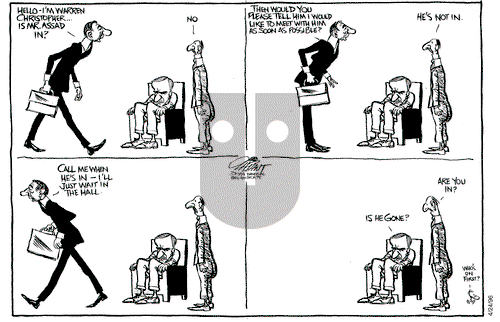 Pat Oliphant on Wednesday April 24, 1996 Comic Strip