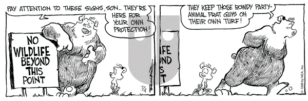 The Grizzwells on Saturday July 4, 1998 Comic Strip
