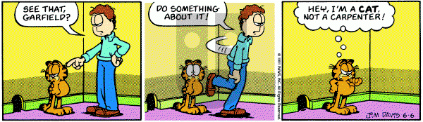 Garfield on Tuesday June 13, 1995 Comic Strip