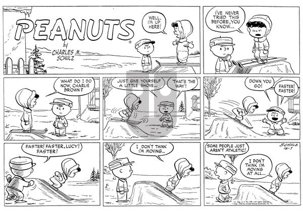 Peanuts on Sunday December 7, 1952 Comic Strip