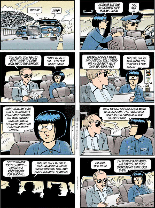 Doonesbury - Sunday September 7, 2008 Comic Strip