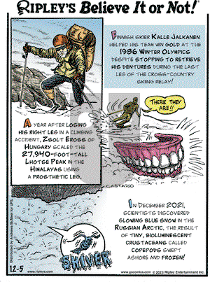 Ripley's Believe It or Not - Tuesday December 5, 2023 Comic Strip