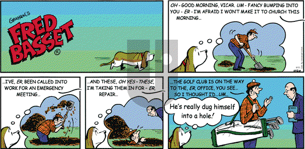 Fred Basset on Sunday September 12, 2010 Comic Strip