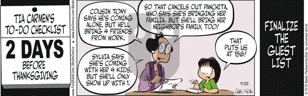 Baldo on Tuesday November 22, 2016 Comic Strip