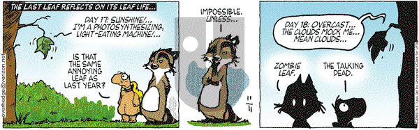 Over the Hedge on Wednesday November 11, 2015 Comic Strip