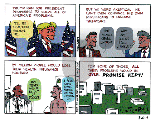 Ted Rall on Monday March 20, 2017 Comic Strip