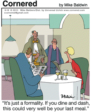 Cornered on Friday September 18, 2015 Comic Strip
