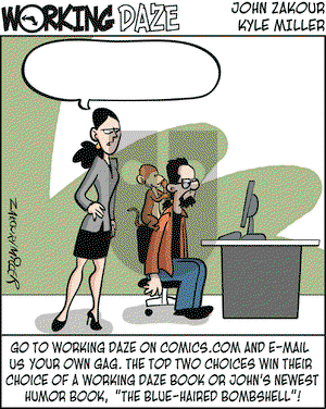 Working Daze on Monday January 14, 2008 Comic Strip