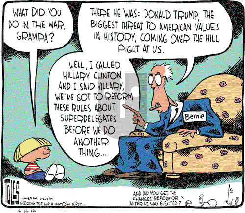 Tom Toles on Thursday June 16, 2016 Comic Strip