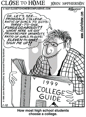Close to Home - Tuesday January 12, 1999 Comic Strip