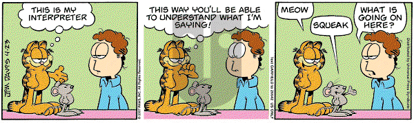 Garfield on Monday April 23, 2007 Comic Strip