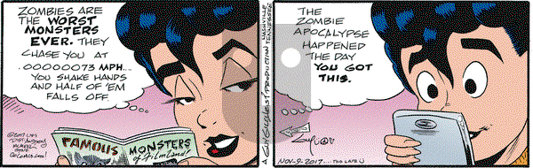 Nancy on Thursday November 9, 2017 Comic Strip