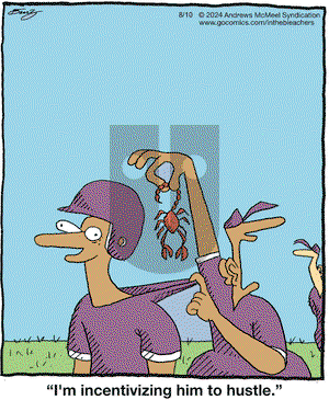 In the Bleachers - Saturday August 10, 2024 Comic Strip