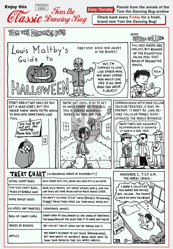 Tom the Dancing Bug on Thursday October 30, 2014 Comic Strip