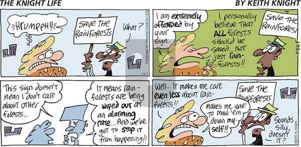 The Knight Life on Sunday November 1, 2015 Comic Strip