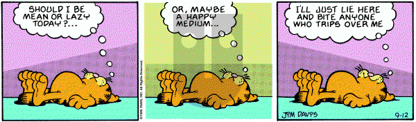 Garfield on Tuesday September 12, 1989 Comic Strip