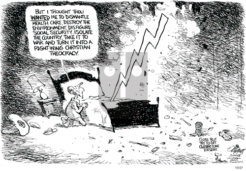 Pat Oliphant on Wednesday October 27, 2004 Comic Strip