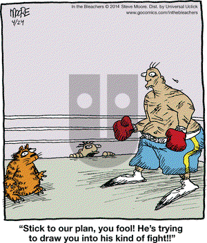 In the Bleachers on Thursday April 24, 2014 Comic Strip