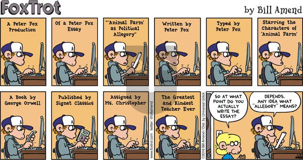FoxTrot on Sunday February 28, 2016 Comic Strip