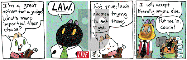 Breaking Cat News on Wednesday April 30, 2025 Comic Strip