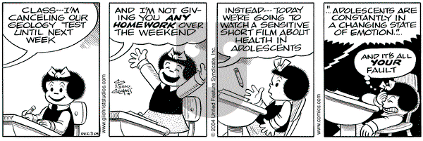Nancy on Friday December 3, 2004 Comic Strip